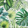Napkin 33 Tropical Leaves White FSC Mix 20 PC