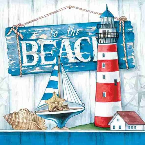 Napkin 33 To The Beach FSC Mix 20 PC