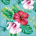Napkin 33 Hibiscus Aoral Petrol FSC Mix 20 PC