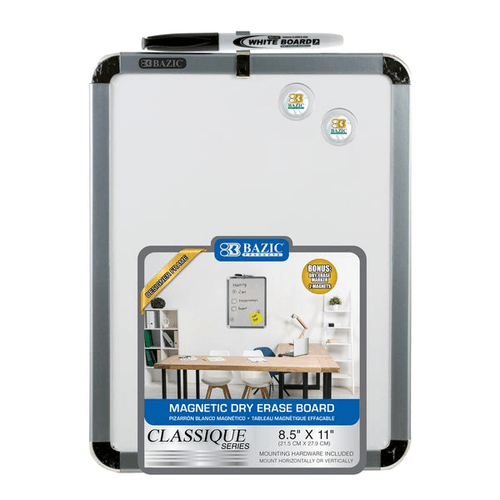 8.5‚Äù X 11‚Äù Magnetic Dry Erase Board with Marker & 2 Magnets