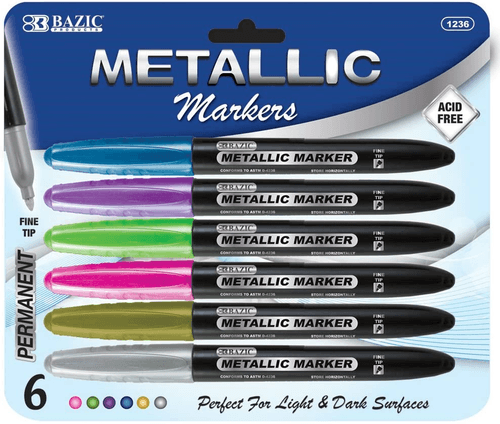 BAZIC 6 Metallic Markers