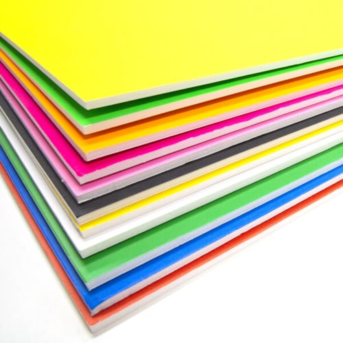 20 X 30 Foam Board Fluorescent Yellow