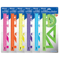 5-Piece Geometry Ruler Combination Sets (5/Pack),,