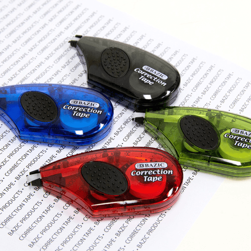 BAZIC 5 mm x 236" Correction Tape w/ Grip