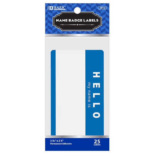 HELLO my name is Name Badge Label (25/Pack)