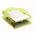 O1 2 TIER DOCUMENT TRAY, blue