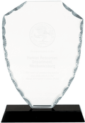 FC42 7.5" SHIELD FACET GLASS W B/S