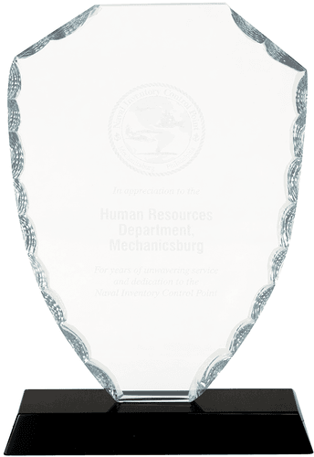 FC42 7.5" SHIELD FACET GLASS W B/S