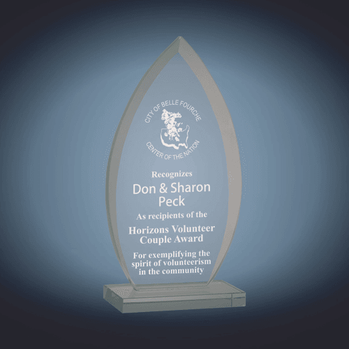JGS41 7" Oval Jade Glass Award