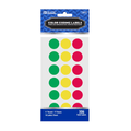 Assorted Color 3/4" Round Label (306/Pack)