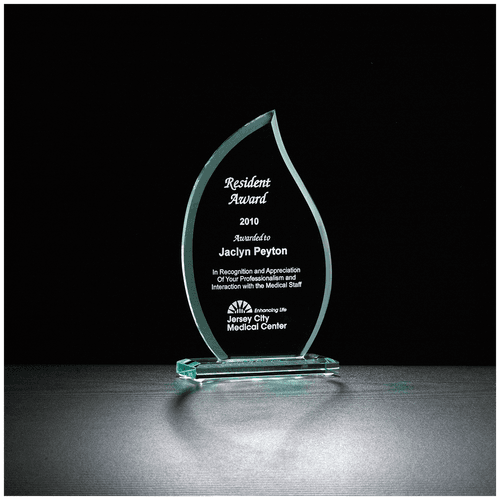 SKU: G2302 - 7 1/2" Flame Series Glass Award