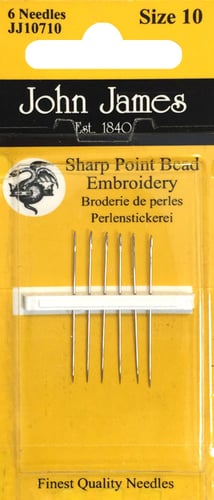 John James Pebbles Embroidery Needles-Size 5/10 16/Pkg