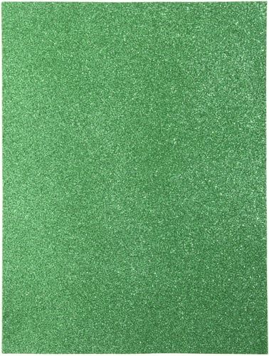 CousinDIY Glitter Foam Sheet 9"X12" 2mm-Green