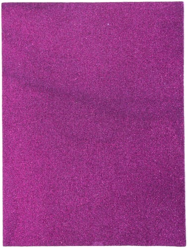 CousinDIY Glitter Foam Sheet 9"X12" 2mm-Purple