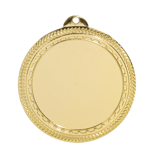 GOLD 2‚Äù HLD BRITE LAZER MEDAL LASERABLE BLACK BACK