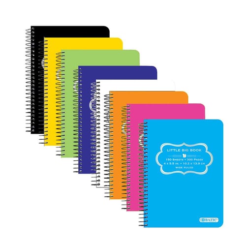 Spiral Fat Book Poly Cover 4" X 5.5" 150 Ct
