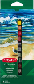 Derwent Academy Watercolor Paint, 12 ml, Set of 12