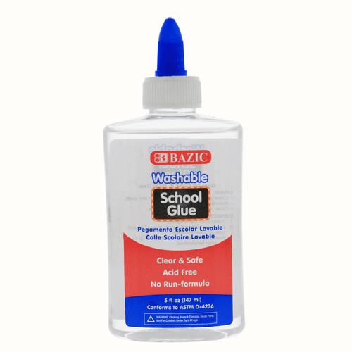 BAZIC 5 Oz. (147 mL) Washable Clear School Glue