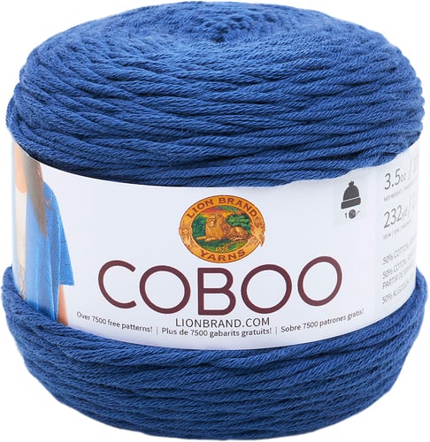 Lion Brand Coboo Yarn-Steel Blue
