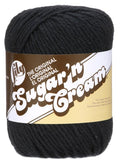 Lily Sugar'n Cream Yarn - Solids-Black