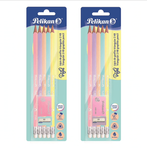 4 PACK TRIANGULAR PENCILS 4PK