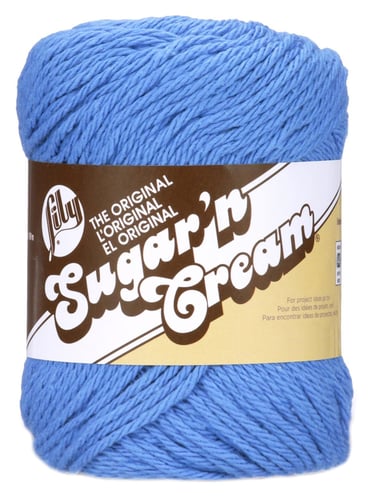 Lily Sugar'n Cream Yarn - Solids-Blueberry