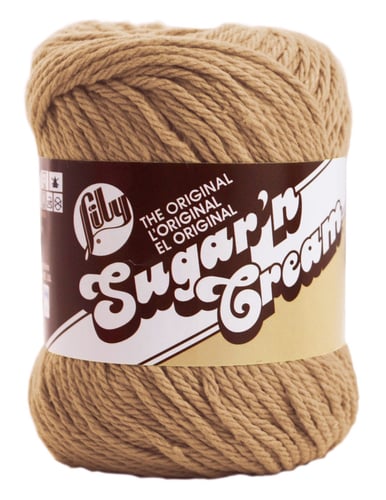 Lily Sugar'n Cream Yarn - Solids-Jute