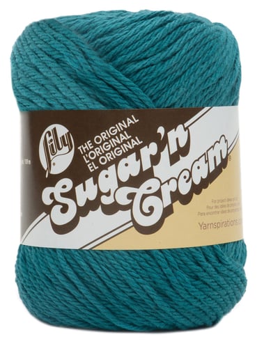 Lily Sugar'n Cream Yarn - Solids-Teal