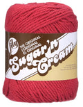 Lily  Sugar'n Cream Yarn Stripes Country Red, 2oz