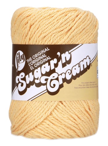 Lily  Sugar'n Cream Yarn Stripes Country Red, 2oz