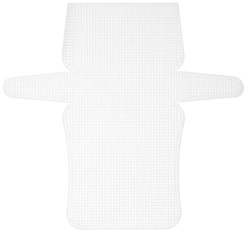 CousinDIY Plastic Canvas Shape 6 Count 13"X14"-Clutchbag Clear