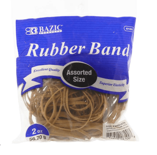 Assorted Dimensions 227g/ 0.5 lbs. Rubber Bands