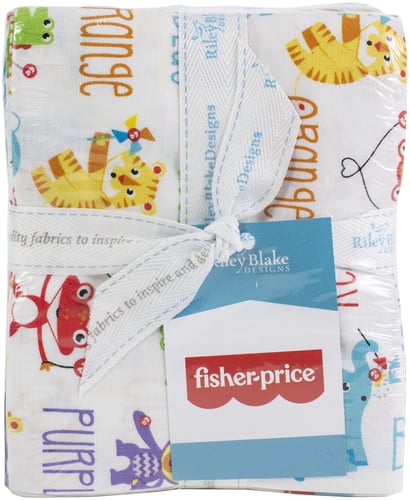 Riley Blake Fat Quarter Bundle 18"X21" 15pcs-Fisher-Price