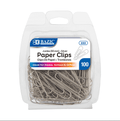 BAZIC Jumbo (50mm) Silver Paper Clips (100/Pack)