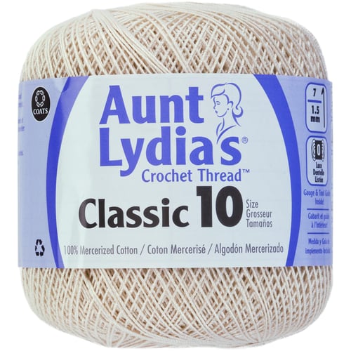 ECRU      -AUNT LYDIA CRO COTTN