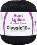 BLACK     -AUNT LYDIA CRO COTTN