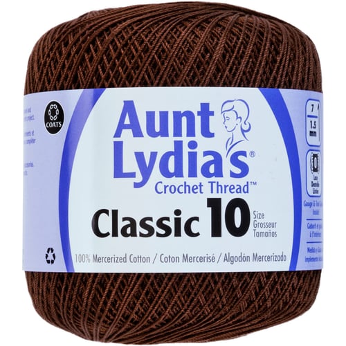 FUDGE BRN -AUNT LYDIA CRO COTTN