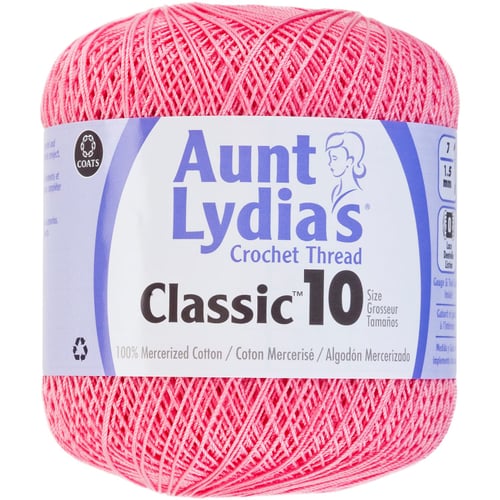 FRNCH ROSE-AUNT LYDIA CRO COTTN