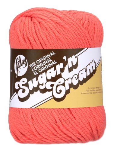 Lily Sugar'n Cream Yarn, TANGERINE