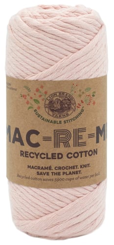 Lion Brand Mac-Re-Me Yarn-Sweet Pink
