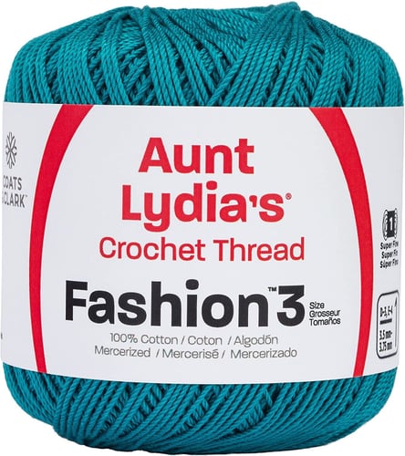 Aunt Lydia's Fashion Crochet Thread Size 3-Warm Teal