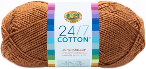 Lion Brand 24/7 Cotton Yarn CAMEL