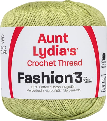 Aunt Lydia's Fashion Crochet Thread Size 3-Lime