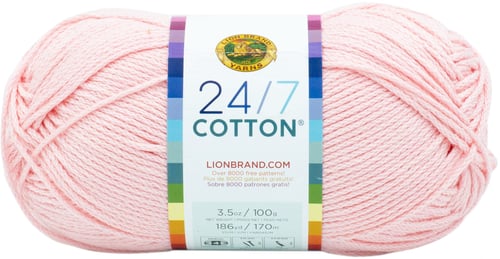 Lion Brand 24/7 Cotton Yarn Lemonade
