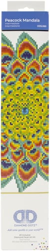 Diamond Dotz Diamond Art Kit 12.6"X12.6"-Peacock Mandala