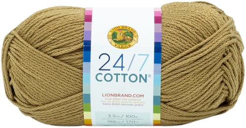 Lion Brand 24/7 Cotton Yarn HAY BALE