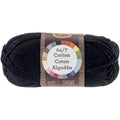 Lion Brand 24/7 Cotton Yarn BLACK
