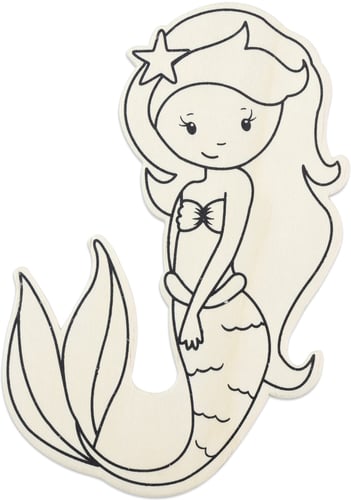 CousinDIY MDF Shape-Mermaid