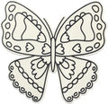 CousinDIY MDF Shape-Scallop Butterfly