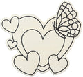 CousinDIY MDF Shape-Heart Butterfly